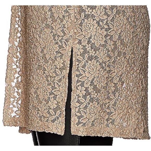 Susan Graver Womens 3X Lace Open Front Long Sleeve Long Cardigan Black NWT - Picture 5 of 5